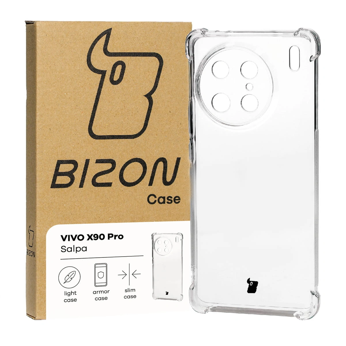 Bizon Case Salpa Vivo X90 Pro clear