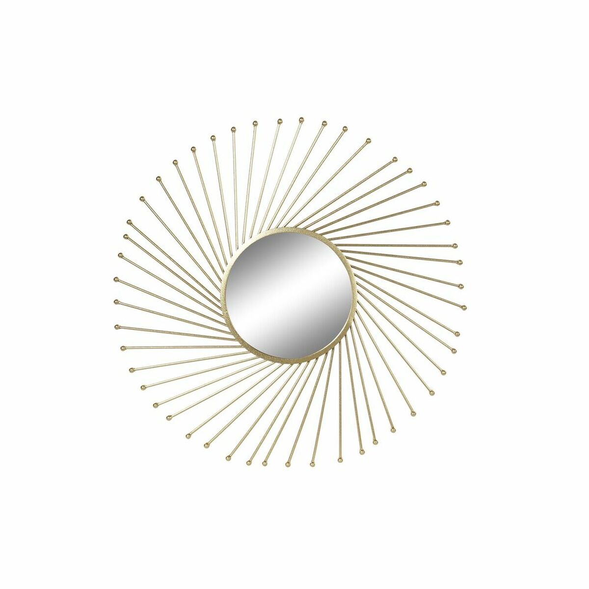 Lustro ścienne DKD Home Decor Lustro Złoty Metal (84 x 2,5 x 84 cm)