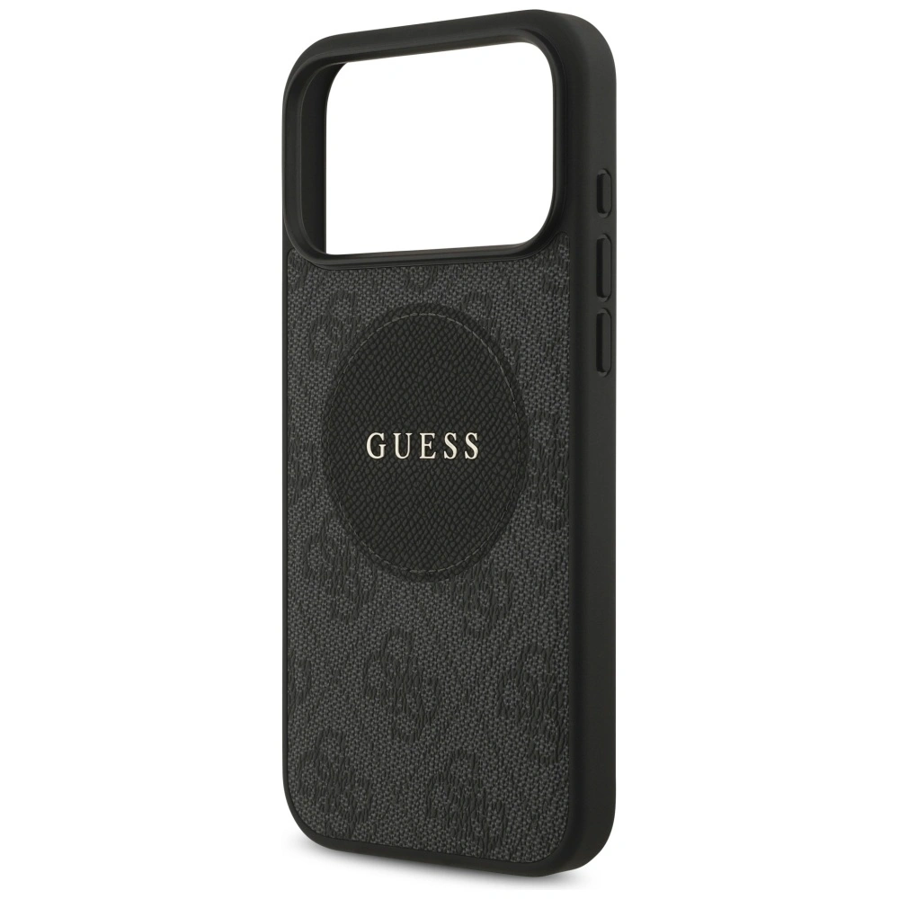 Etui Guess 4G Circle Classic Logo MagSafe do Apple iPhone 17 Pro Max czarny