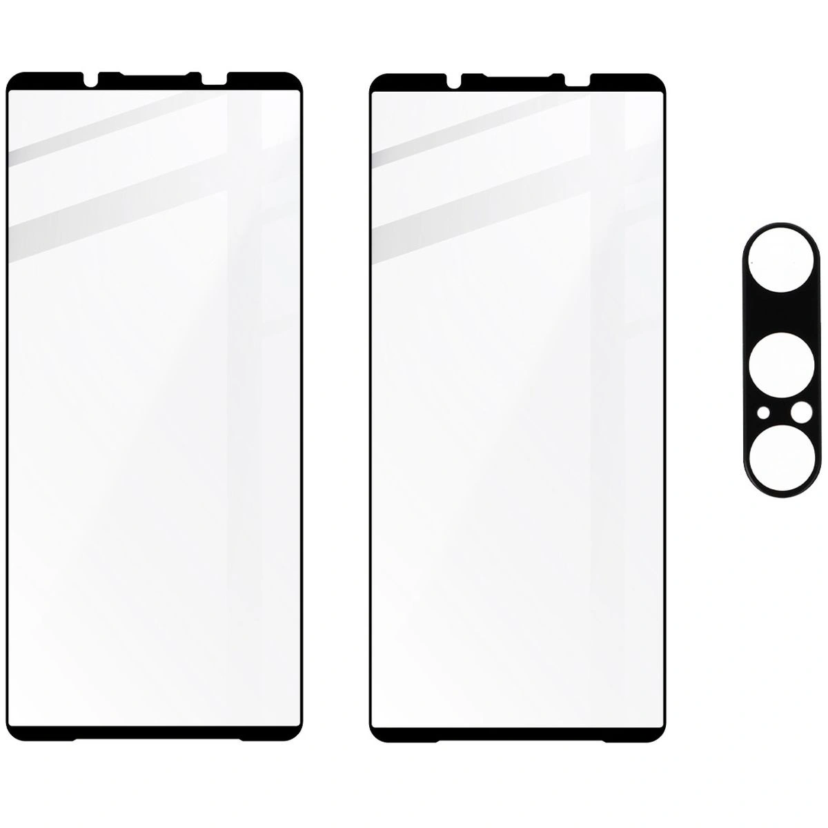 BIZON Edge 2x screen glass + camera glass Sony Xperia 1 VI