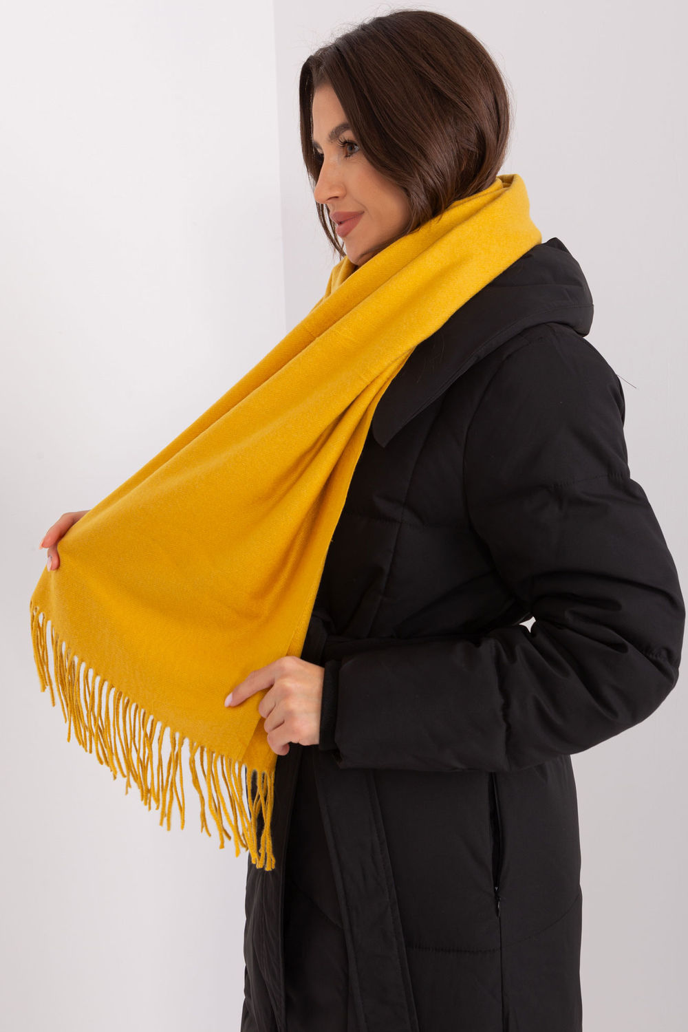  Shawl model 187614 AT  yellow