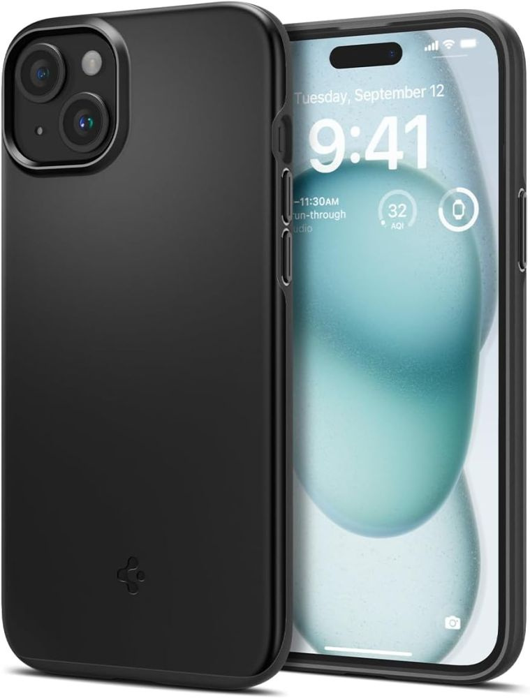 Spigen Thin Fit Apple iPhone 15 Black