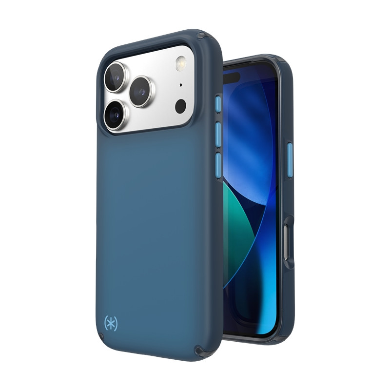 Etui Speck Presidio Lux MagSafe do Apple iPhone 17 Pro (Deep Sea Fade / Black / Spell Blue)