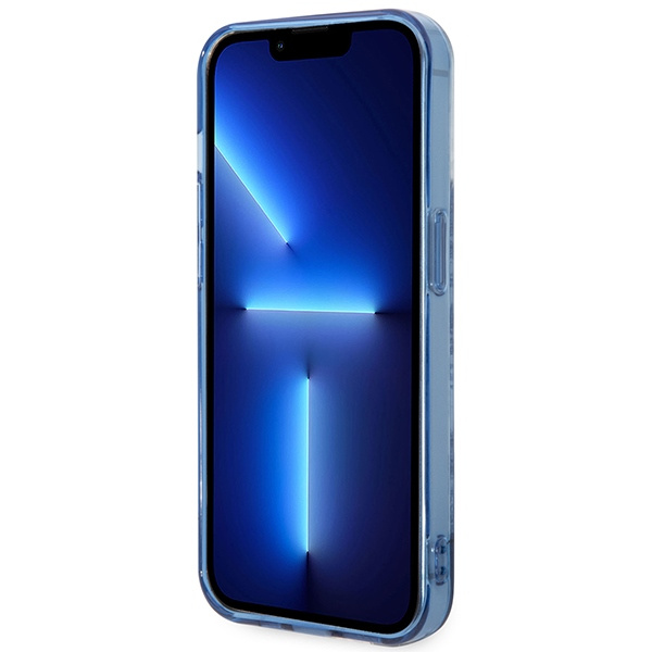 Guess GUHCP14XHGPLHB Apple iPhone 14 Pro Max blue hardcase Porcelain Collection