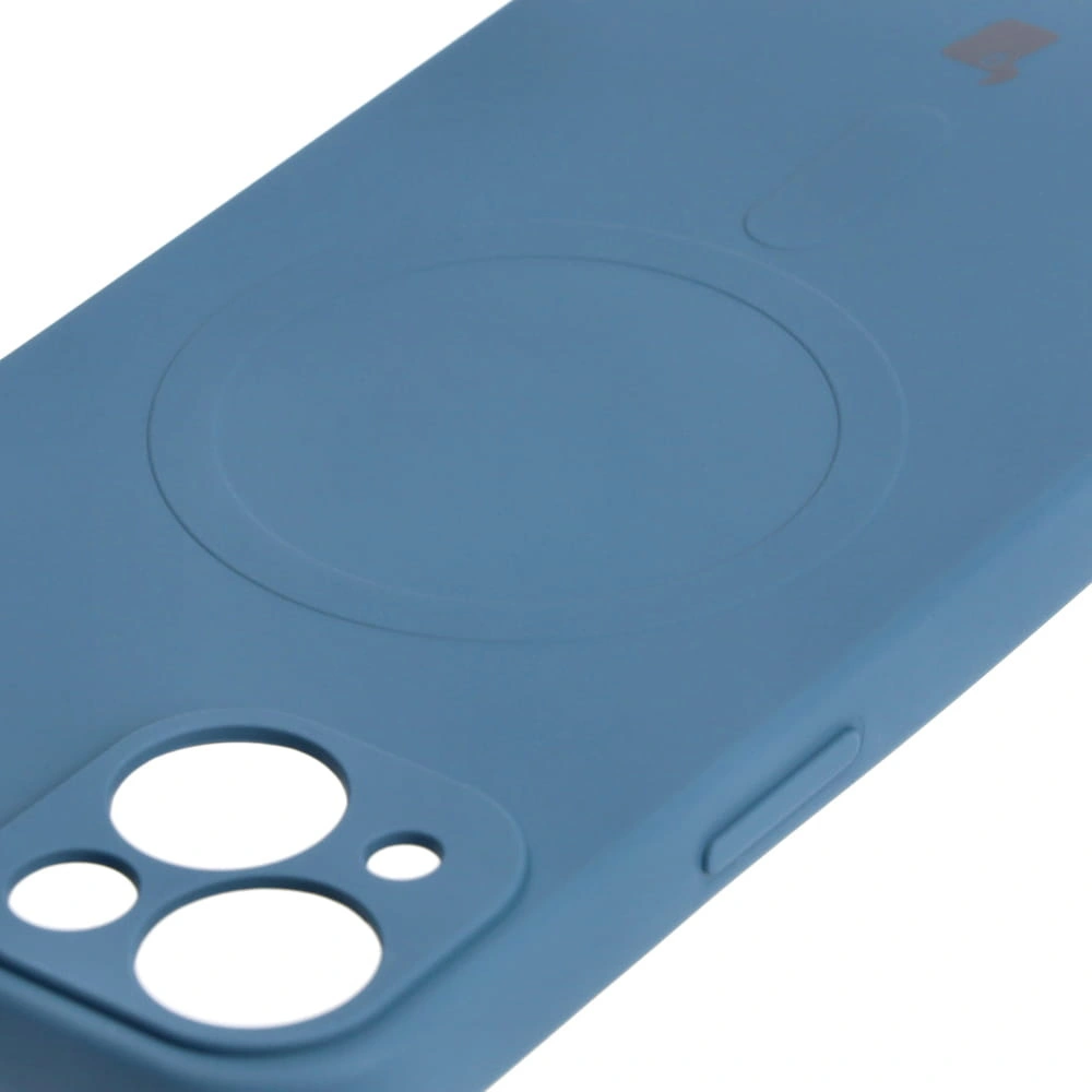 Bizon Case Silicone Magnetic Apple iPhone 13 navy blue