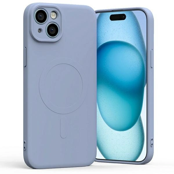 Etui Mercury MagSafe Semi-Silicone do Apple iPhone 15 Plus lawenda