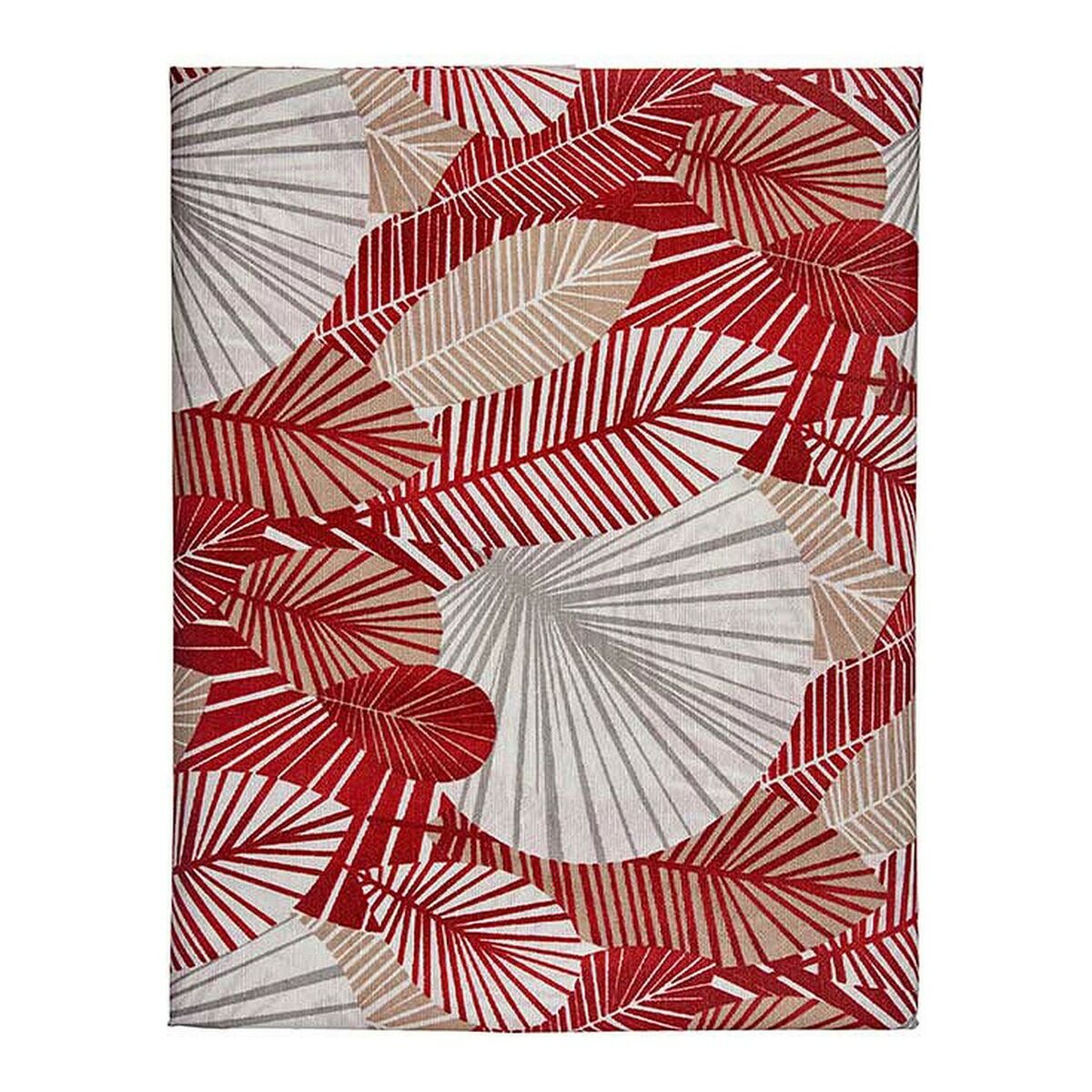 Tablecloth Beige Maroon Thin canvas (140 x 180 cm)