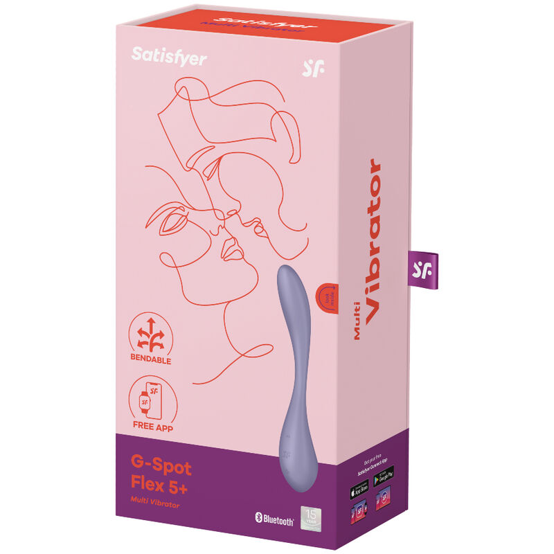 SATISFYER G-SPOT FLEX 5 MULTI VIBRATOR - LILAC