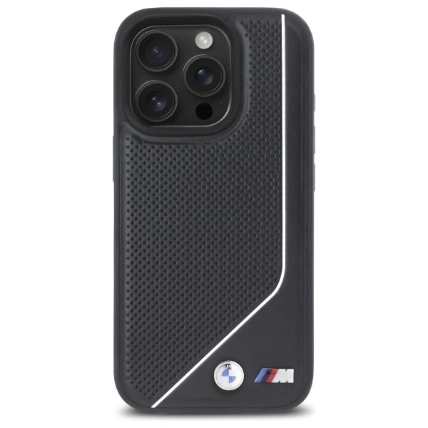 BMW BMHMP16L23PUCPK Apple iPhone 16 Pro hardcase M Perforated Twisted Line MagSafe black
