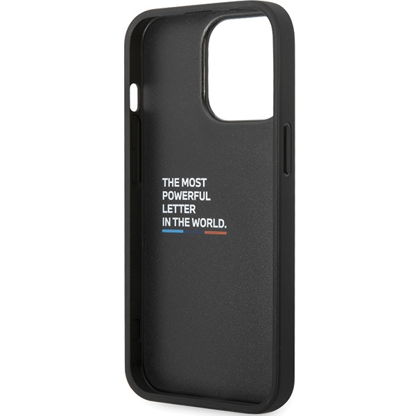 BMW BMHCP13X22NBCK Apple iPhone 13 Pro Max black hardcase Leather Carbon