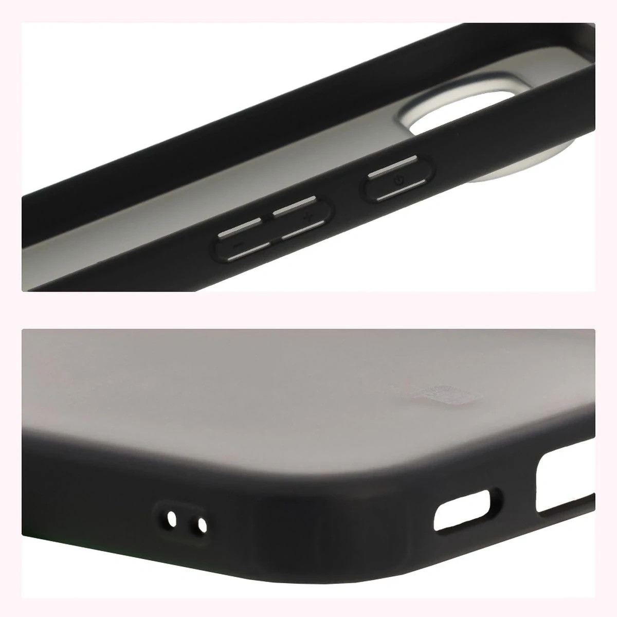 Etui + szkło hartowane Bizon Angelo Pack do Google Pixel 10 / 10 Pro, przydymione z czarną ramką