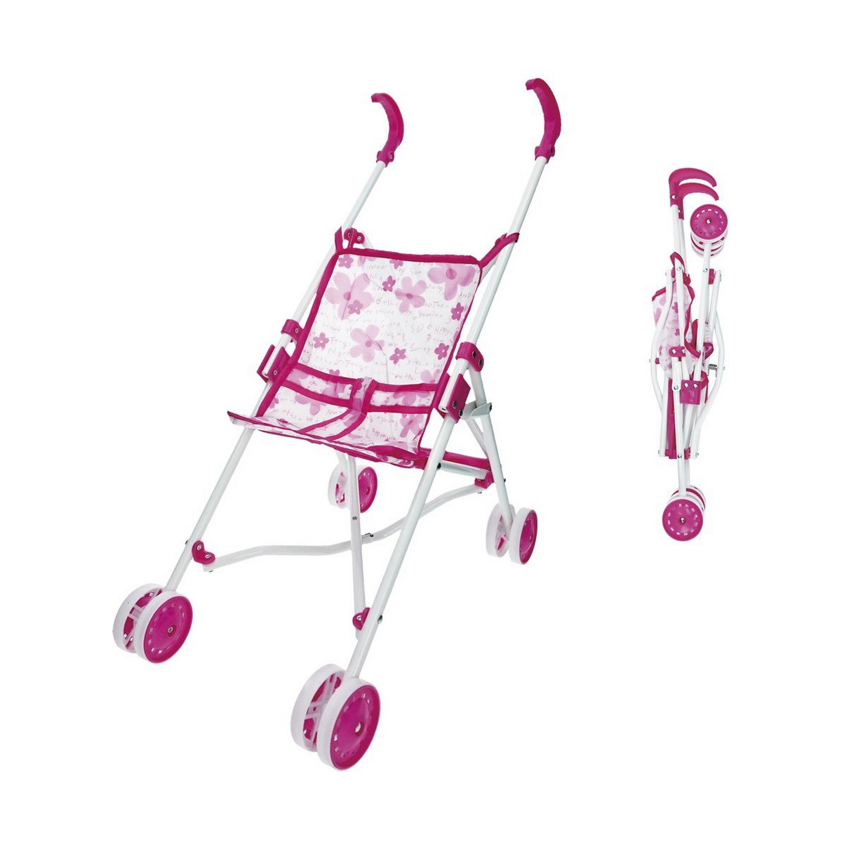 Doll Stroller Reig 25,5 x 41,5 x 55,5 cm Pink Foldable