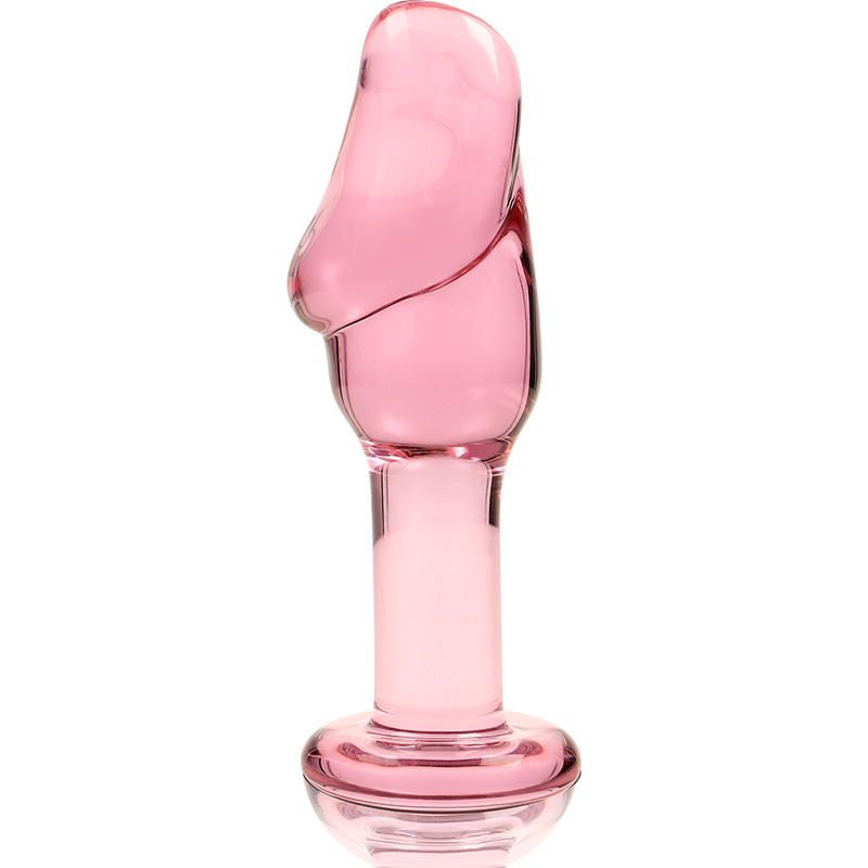 NEBULA SERIES BY IBIZA - MODEL 6 ANAL PLUG BOROSILICATE GLASS 12.5 X 4 CM PINK