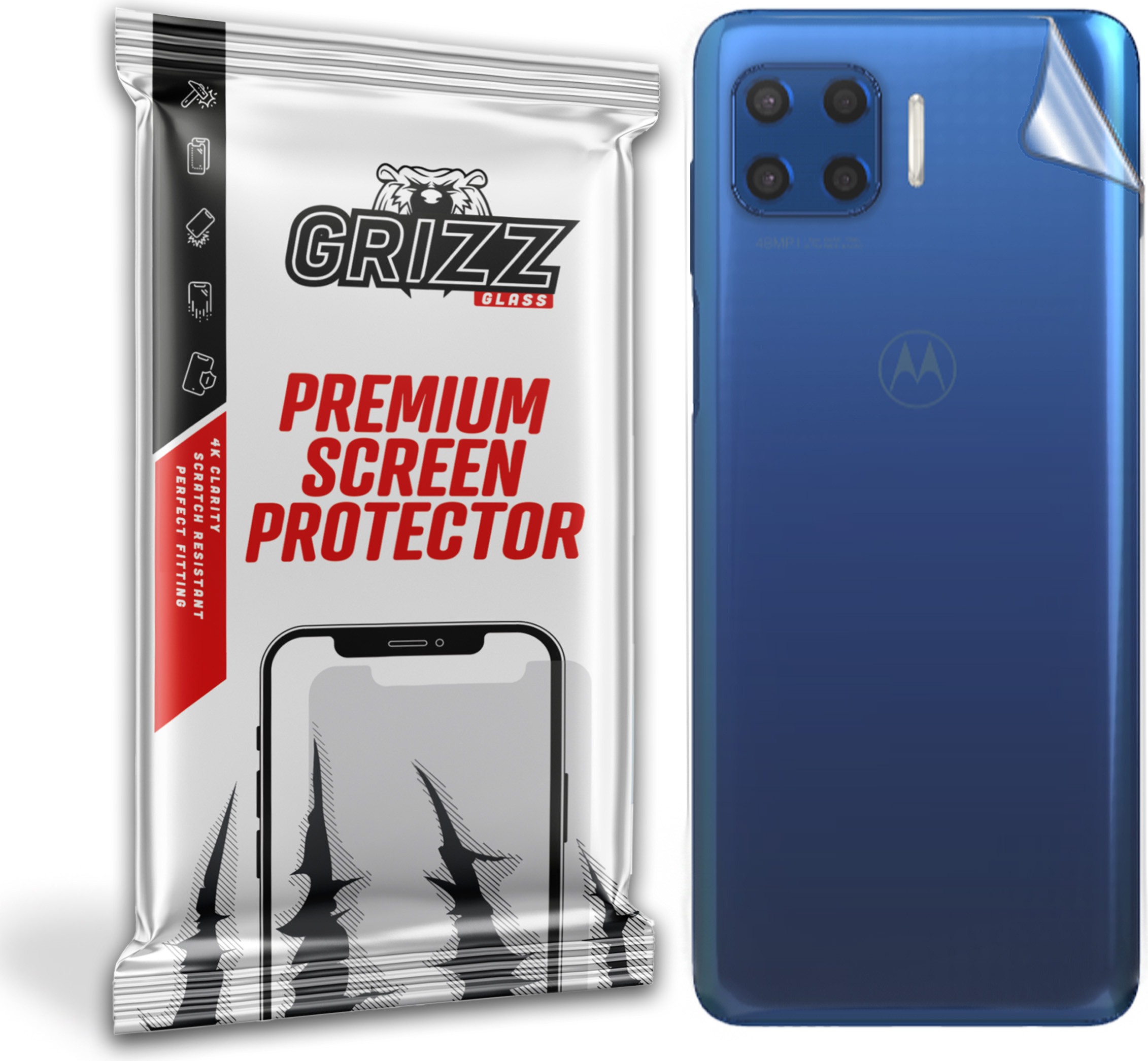 GrizzGlass SatinSkin Motorola Moto G 5G Plus
