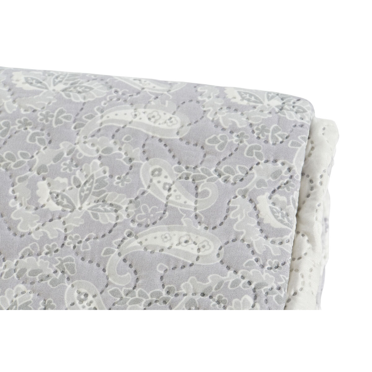 Bedspread (quilt) DKD Home Decor Beige Grey Super king 270 x 270 x 1 cm