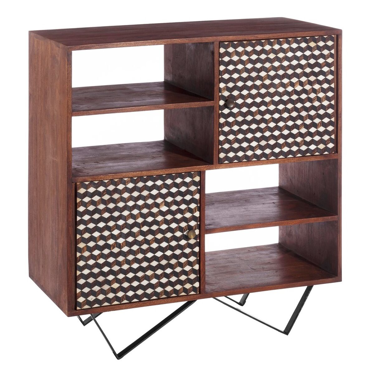 Shelves 100 x 40 x 105 cm Metal Wood Brown