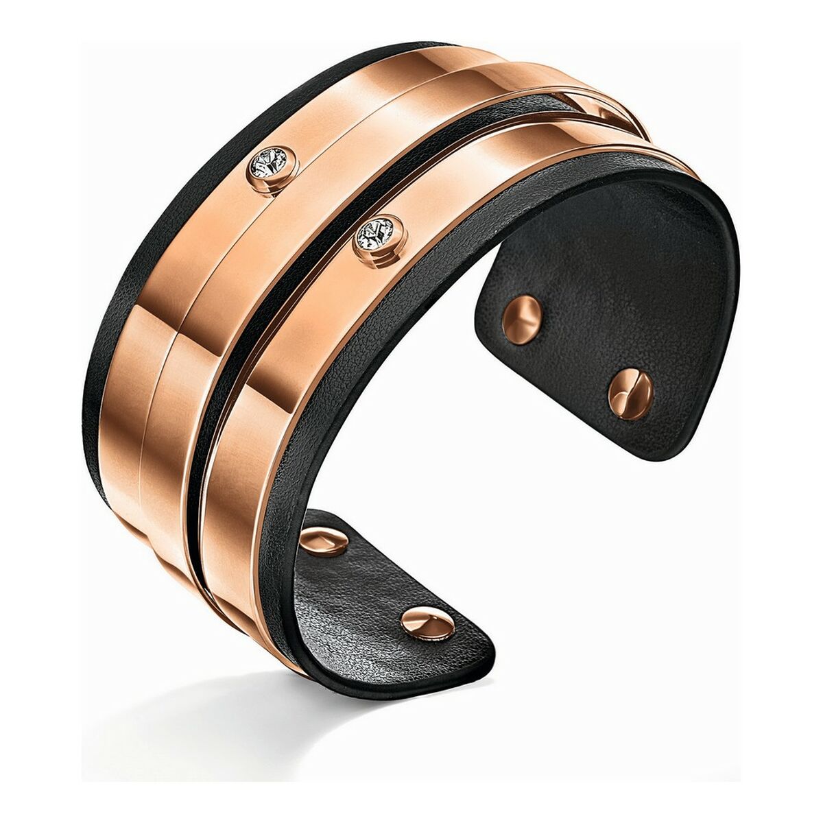 Ladies'Bracelet Folli Follie 3B16T005 Leather (20 cm)