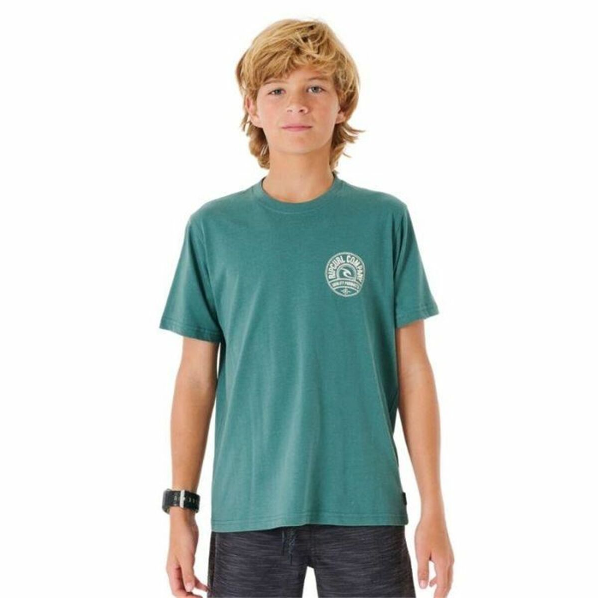 Children’s Short Sleeve T-Shirt Rip Curl Stapler Blue Children’s Short Sleeve T-Shirt Rip Curl Stapler Blue