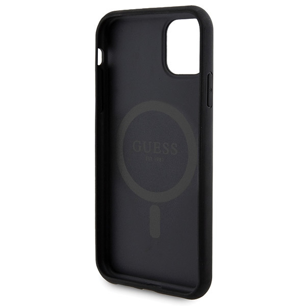 Guess GUBPM5N614GEMGK Apple iPhone 11 hardcase + Powerbank 5000mAh MagSafe 4G Metal Logo black