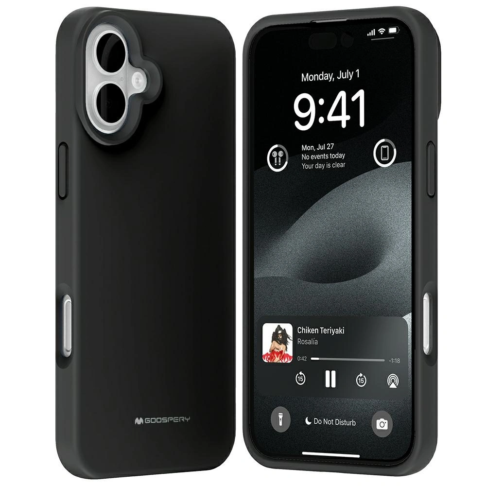 Etui Mercury Pure MagSafe Silicone do Apple iPhone 16 Plus czarny