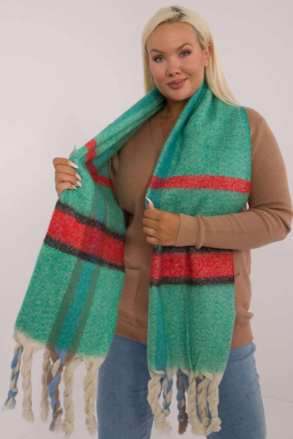  Shawl model 200287 AT  green