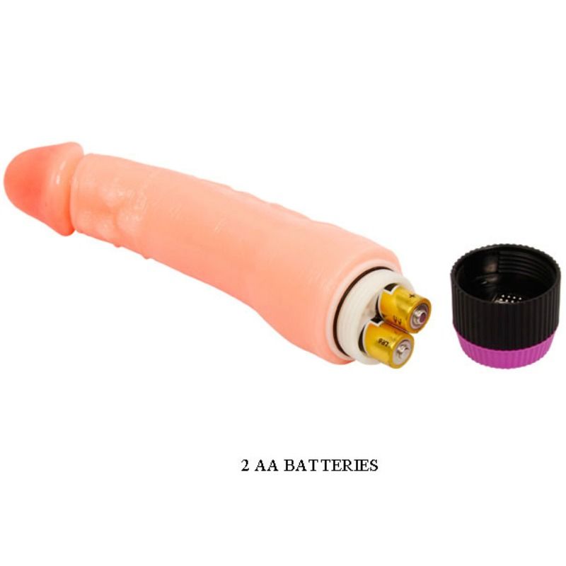 REALISTIC AND FLEXIBLE VIBRATOR FLESH 24 CM