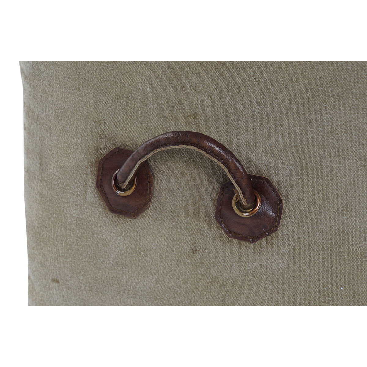 Footrest DKD Home Decor 46 x 40 x 40 cm Beige Brown Vintage