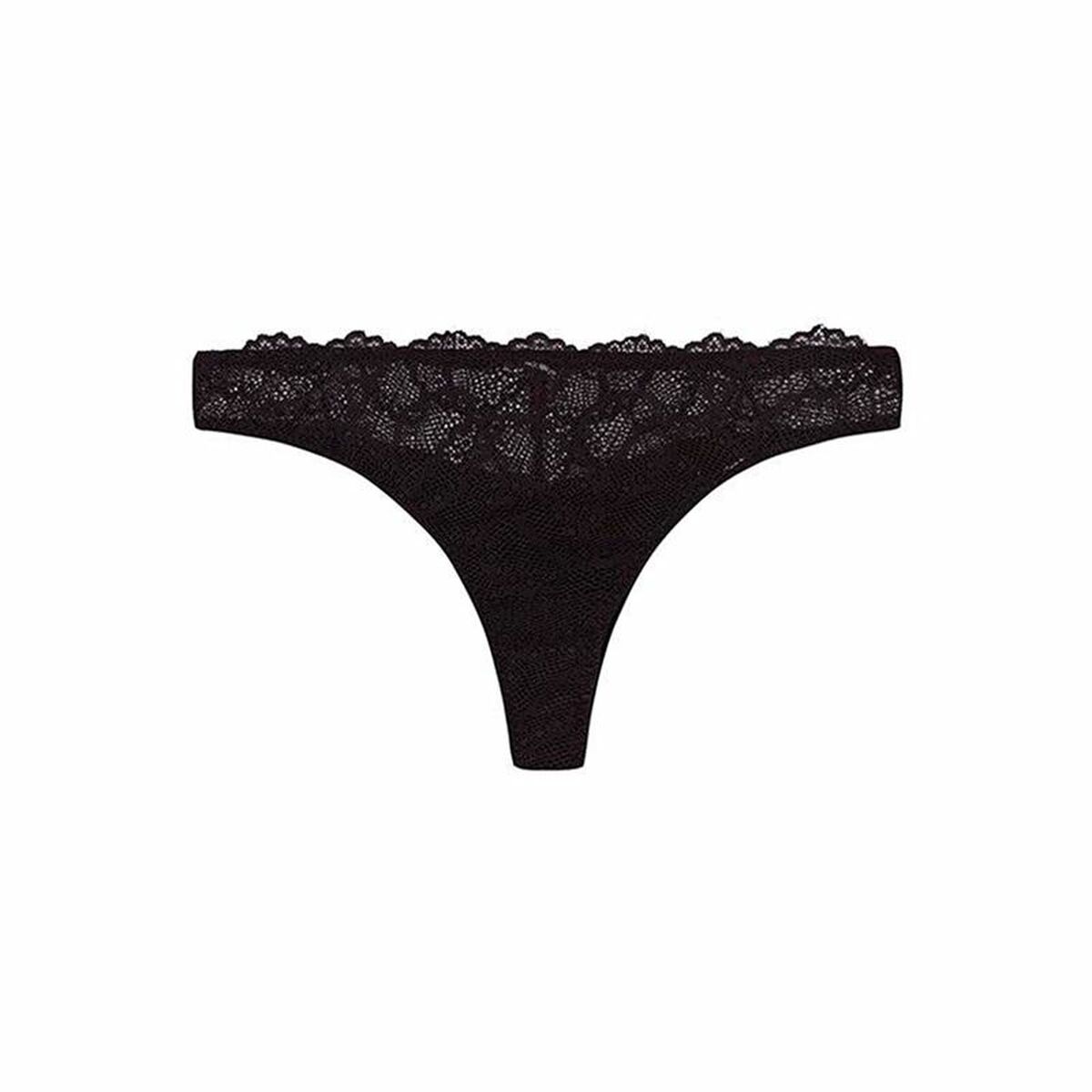 Thong Black Limba Maze Black