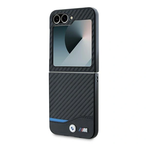 Case BMW BMHCZF622NBCK Samsung Galaxy Z Flip6 hardcase Carbon Blue Line black/black