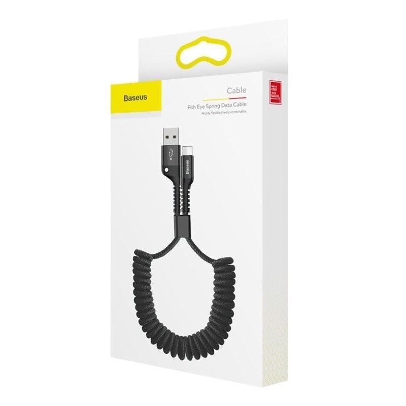 Baseus Spring Lightning Cable 1m 2A Black