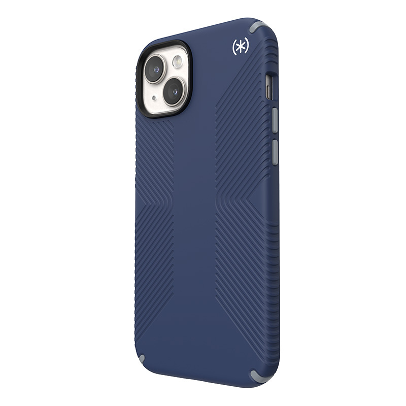 Speck Presidio2 Grip MagSafe Apple iPhone 15 Plus (Coastal Blue/Dustgrey/White)