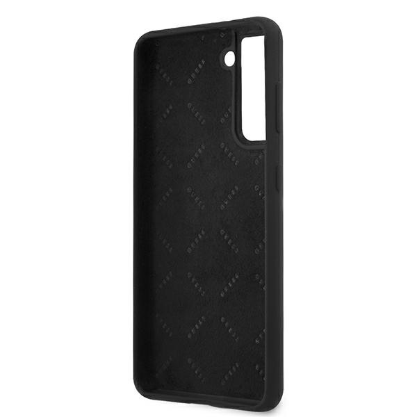Guess GUHCS21MLSVSBK Samsung Galaxy S21+ Plus black hardcase Script Vintage