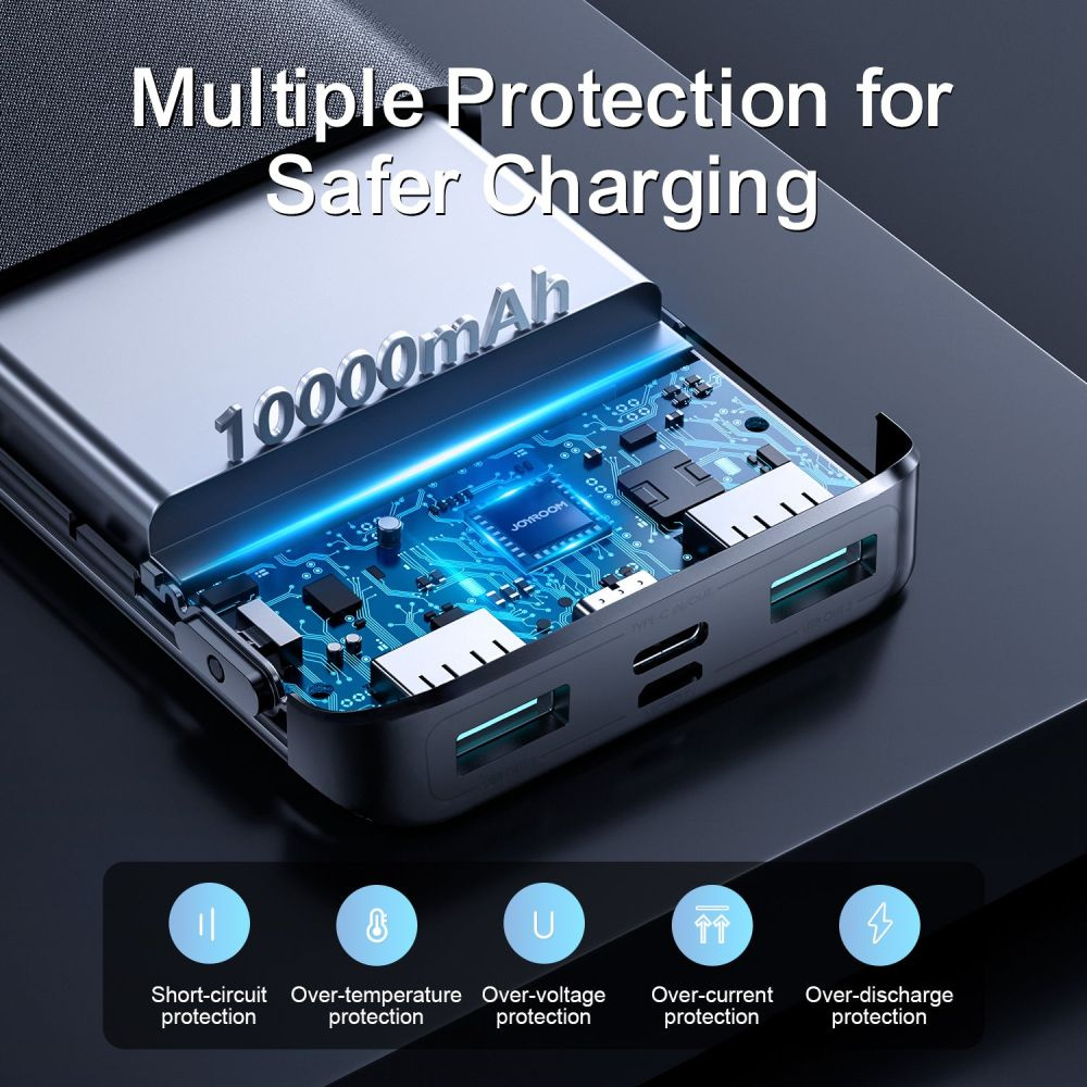 Joyroom JR-QP191 22.5W Powerbank 10000mah Black