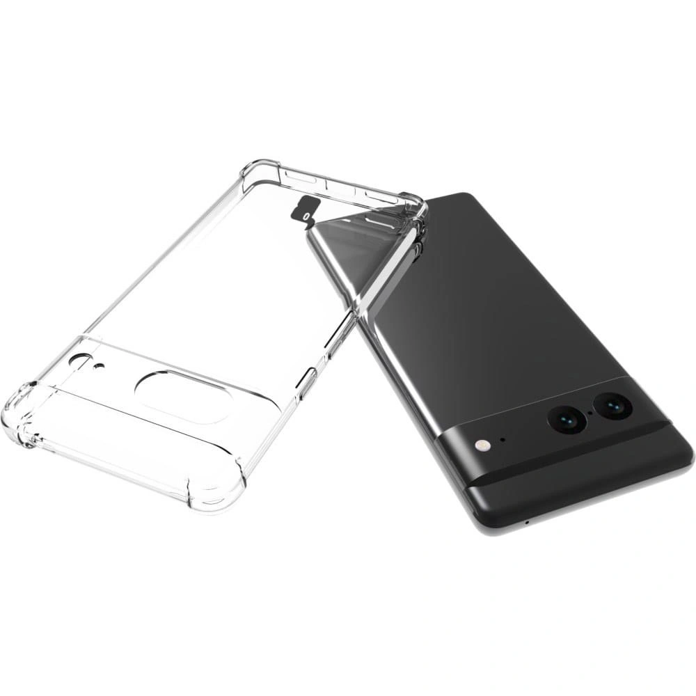 Bizon Case Clear Pack case + 2x screen glass Google Pixel 7 clear