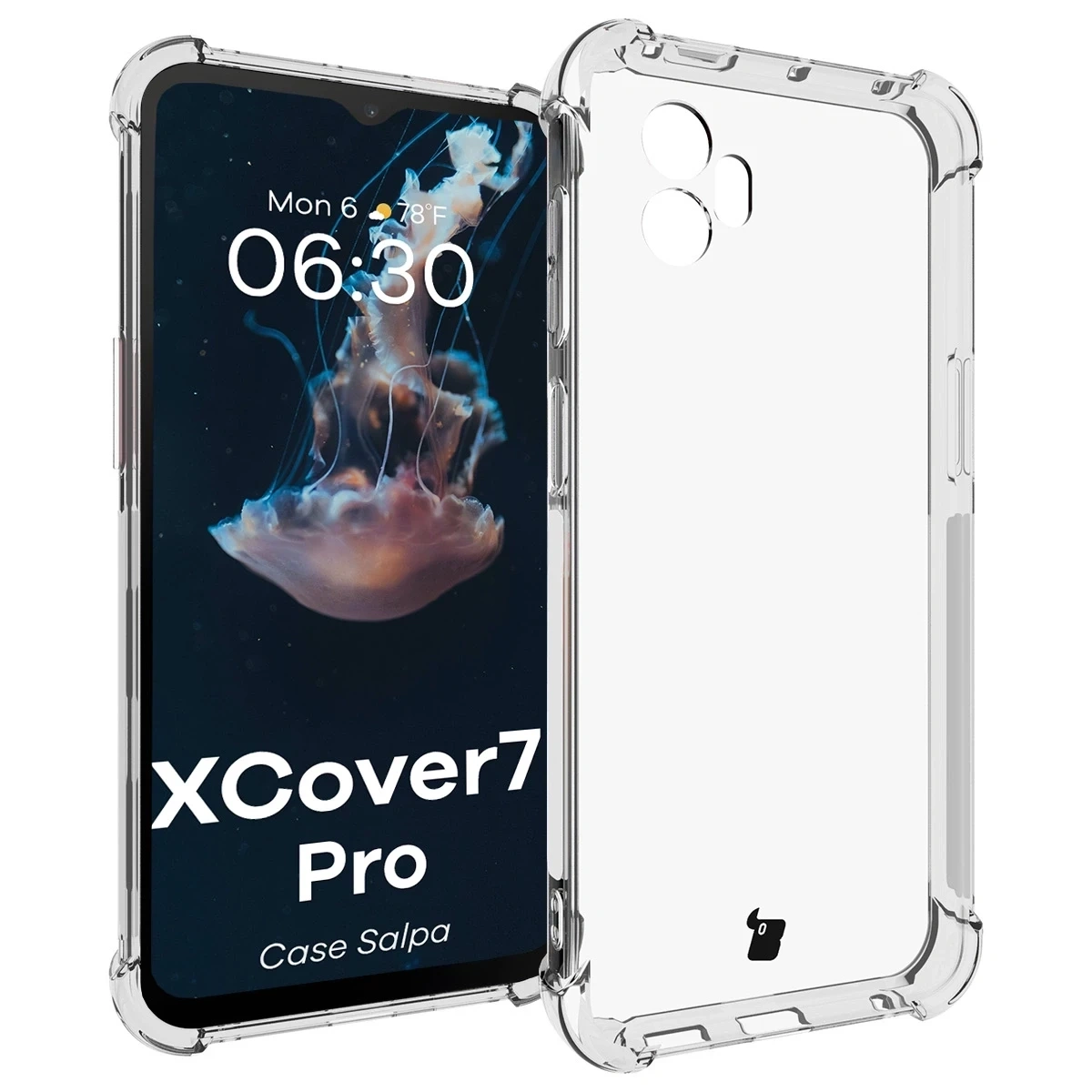 Elastyczne etui Bizon Case Salpa do Samsung Galaxy XCover 7 Pro przezroczyste