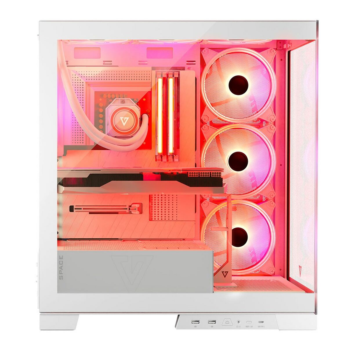 ATX Semi-tower Box Modecom Volcano SPACE APEX ARGB White ATX Semi-tower Box Modecom Volcano SPACE APEX ARGB White