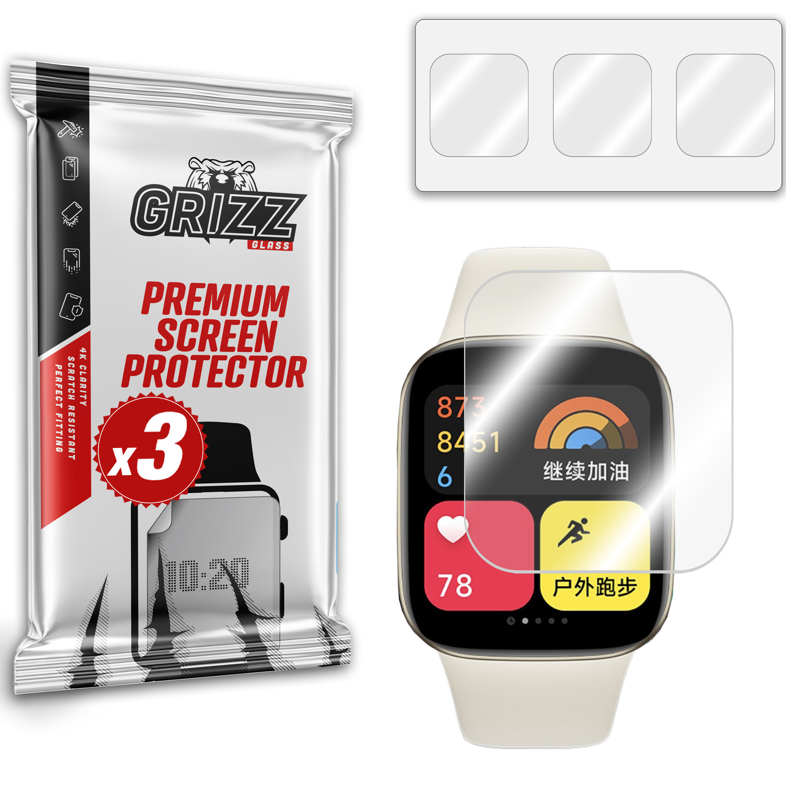 GrizzGlass Hydrofilm Xiaomi Redmi Watch 3