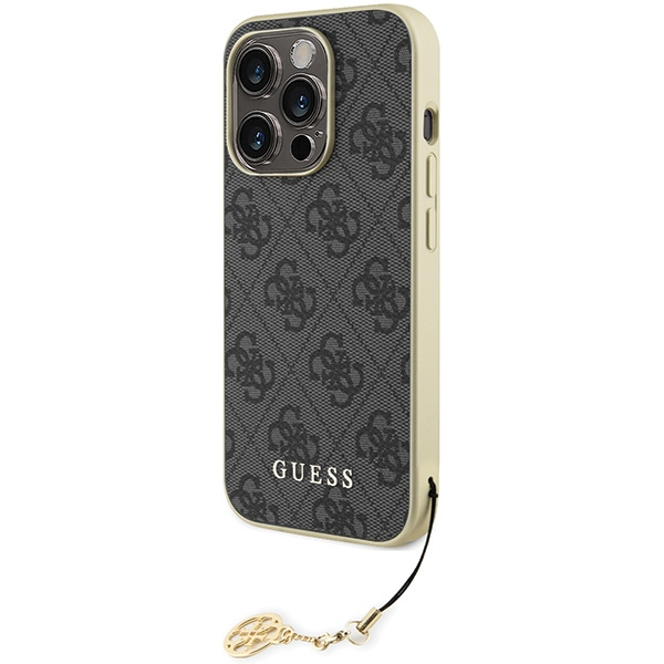 Guess GUHCP15LGF4GGR Apple iPhone 15 Pro hardcase 4G Charms Collection grey