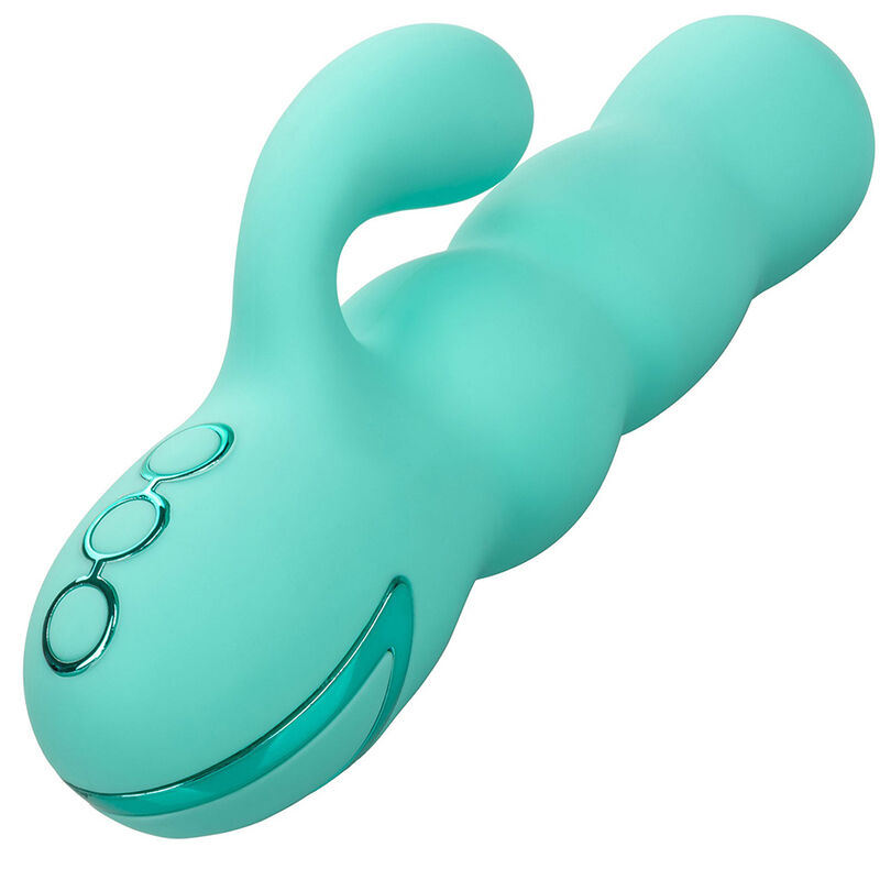 CALIFORNIA EXOTICS - DEL MAR DIVA VIBRATOR RABBIR AQUA GREEN BY CALIFORNIA DREAMING