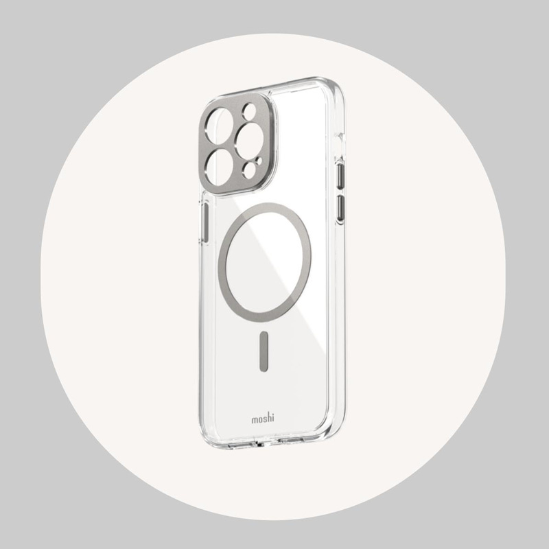 Moshi iGlaze MagSafe Apple iPhone 15 Pro (Luna Silver)