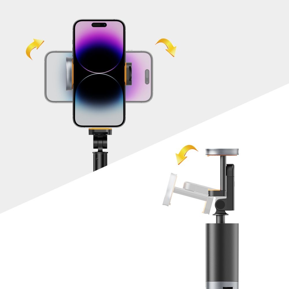 Tech-Protect L08s Bluetooth Selfie Stick Tripod Black