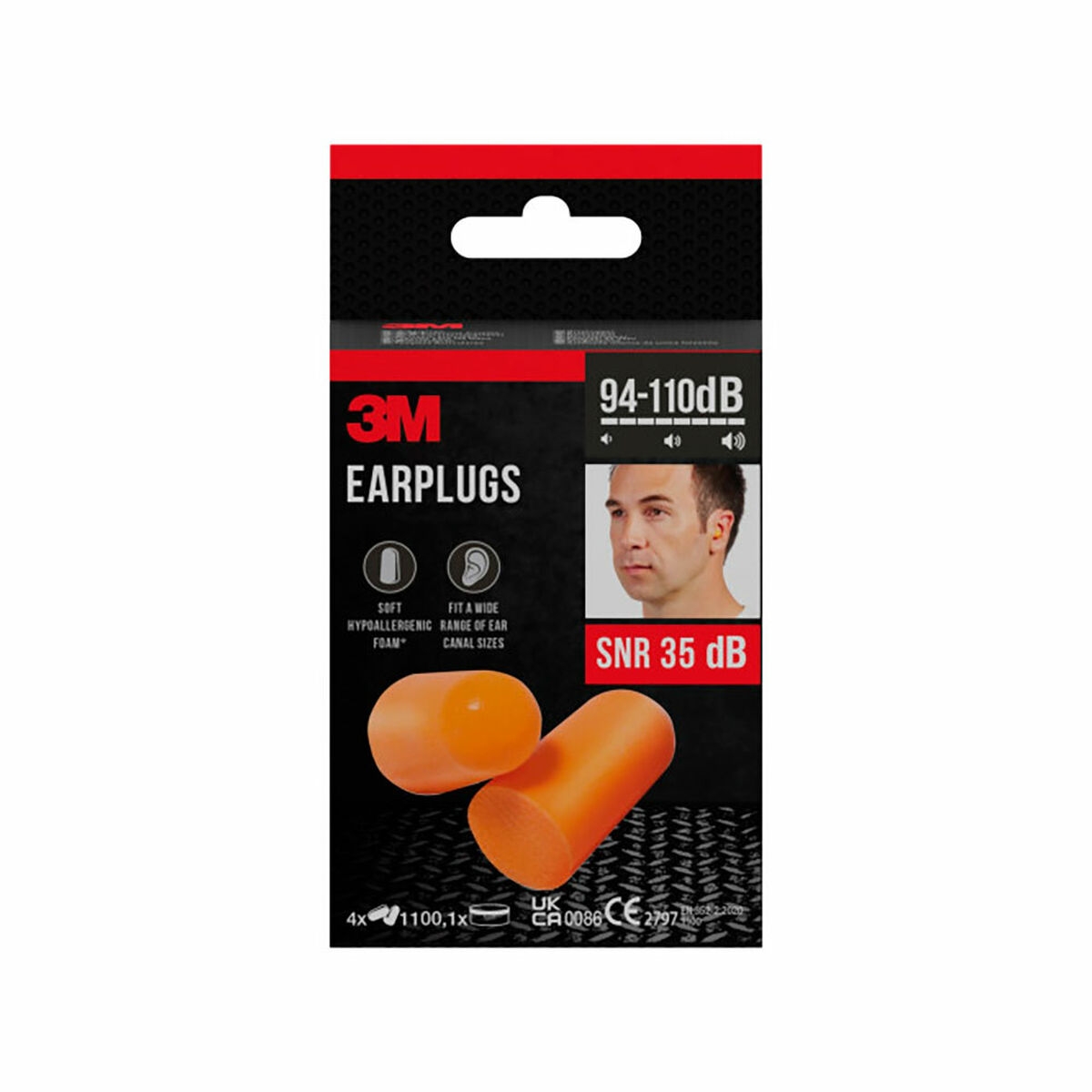 Earplugs 3M 4 Pieces