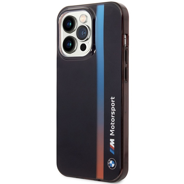 BMW BMHCP14X22HVGV Apple iPhone 14 Pro Max black IML Tricolor Stripe