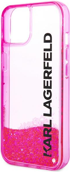 Karl Lagerfeld KLHCP14MLCKVF Apple iPhone 14 Plus pink hardcase Liquid Glitter Elong