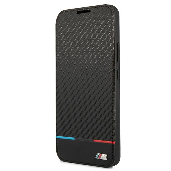 BMW BMBKS22MPUCARTCBK Samsung Galaxy S22+ Plus black bookcase M Collection Triangles
