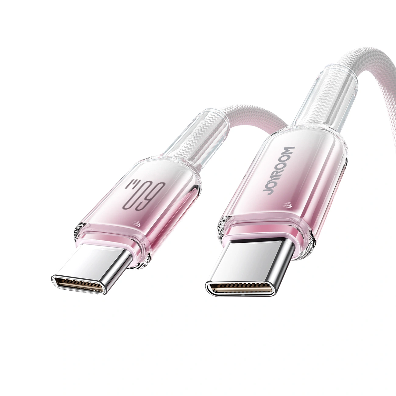 Joyroom S-A42 Crystal-Clear Series 60W USB-C / USB-C cable 1.2m white
