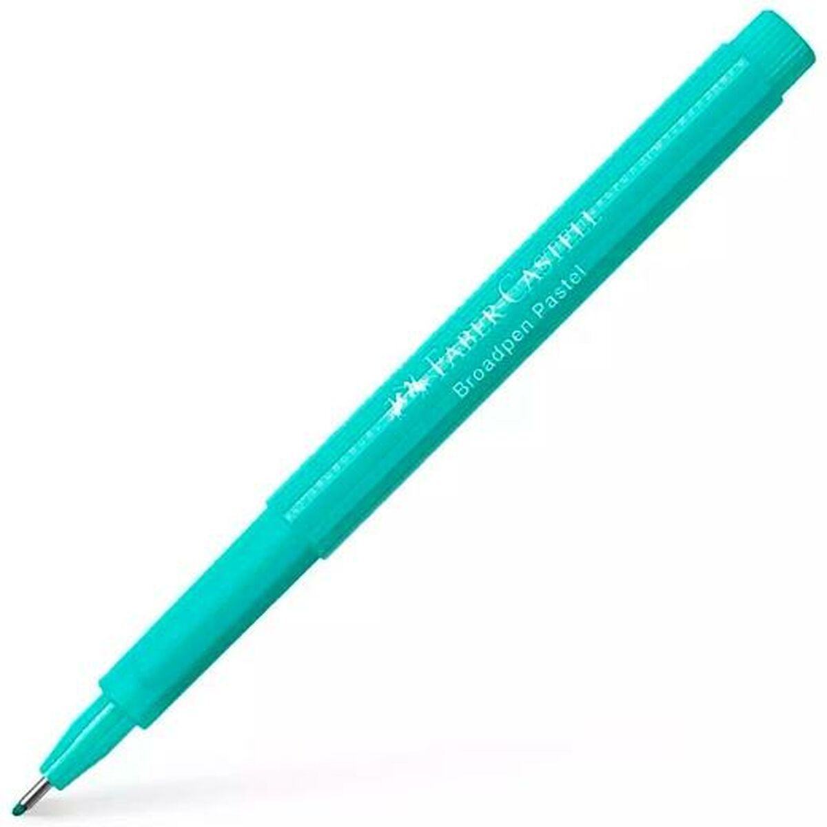 felt-tip pens Faber-Castell Broadpen Document Turquoise (10Units)