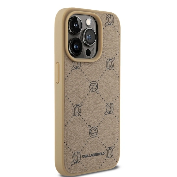 Karl Lagerfeld KLHMP15LPGKHPHE Apple iPhone 15 Pro MagSafe Karl Head beige