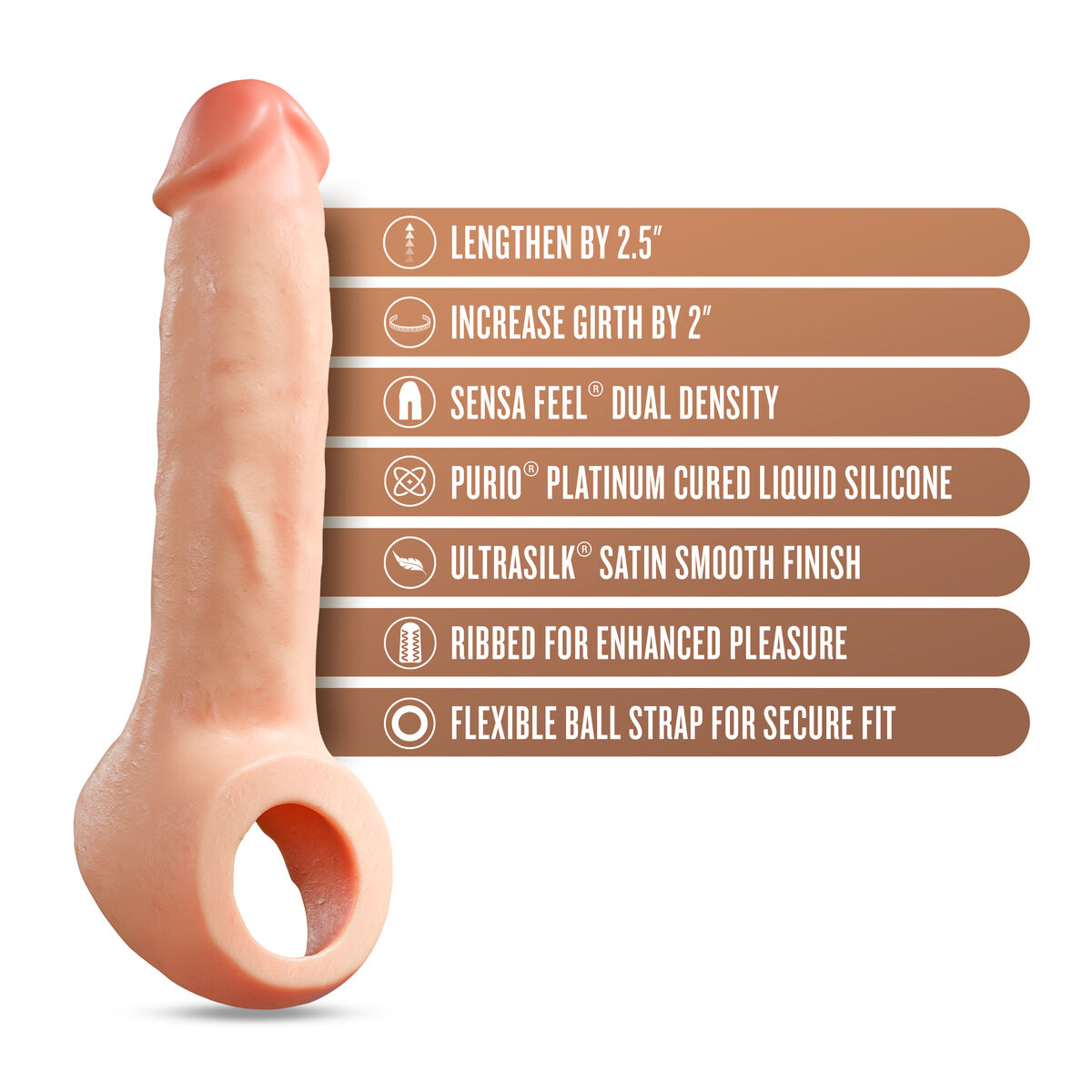 Penis cover Blush Performance Plus Meat Ø 3,7 cm 22,2 cm Penis cover Blush Performance Plus Meat Ø 3,7 cm 22,2 cm