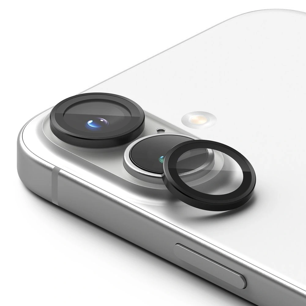 Overlay Ringke Camera Frame Protector Apple iPhone 16 / 16 Plus Black [2 PACK]